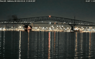 YouTube Livestream Captures Moment Bridge Collapses in Baltimore