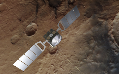 Mars spacecraft snaps glorious view of Martian volcanoes — and a surprise