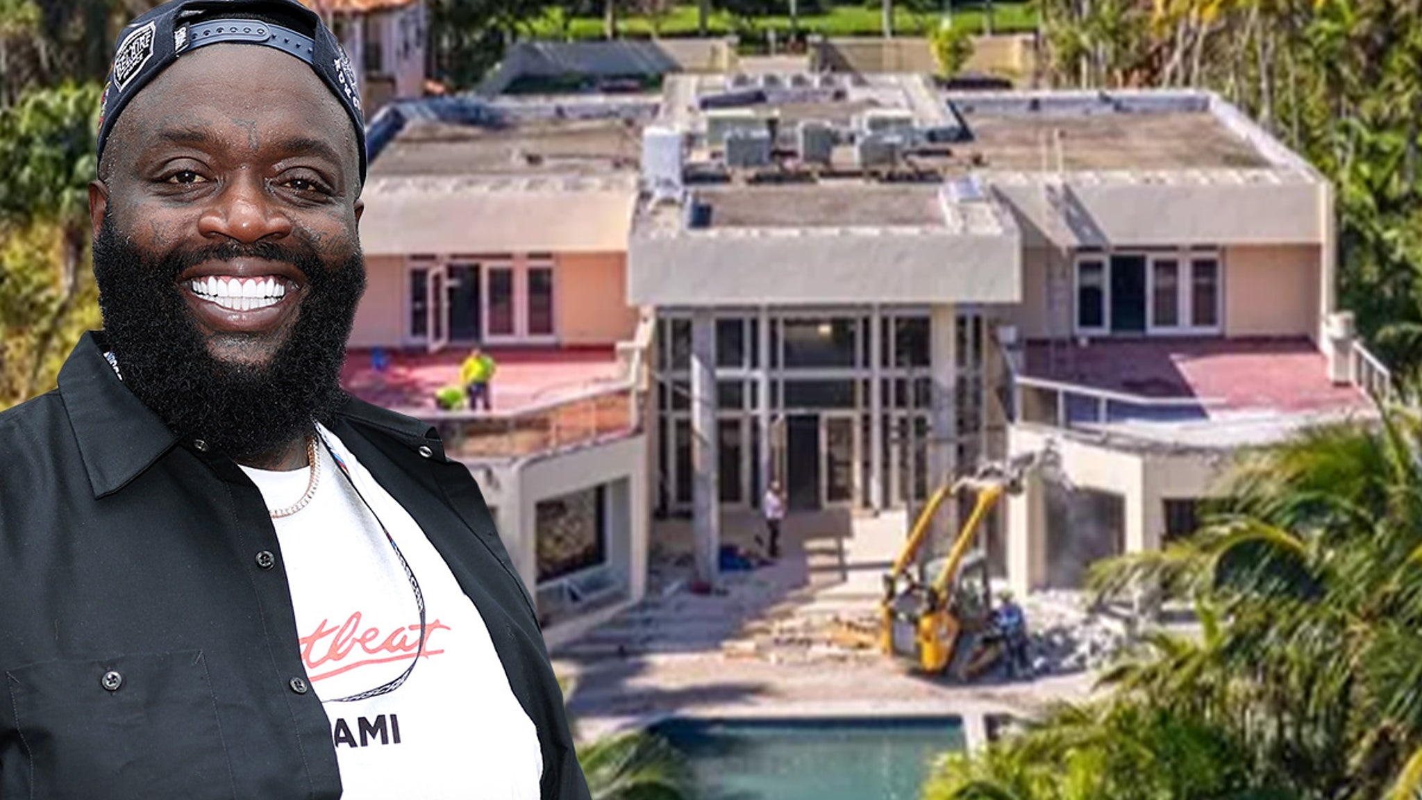 Rick Ross Miami Mansion Undergoing  Mil Renovation Amid Drake Beef