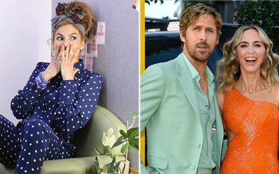 Eva Mendes Reacts to Ryan Gosling Kissing ‘Babe’ Emily Blunt in Poster – Hollywood Life