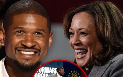 Kamala Harris and Donald Trump Trot Out Celebs, Usher vs. Antonio Brown