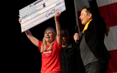 Justice Department Warns Elon Musk That His  Million Voter Giveaway Might Be Illegal