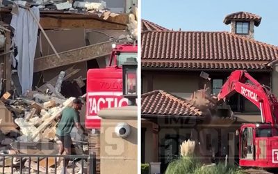 Dak Prescott Watches His Texas Mansion Get Demolished