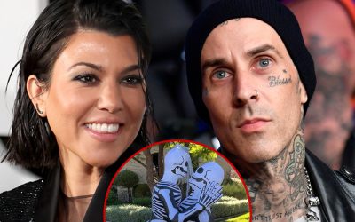 Kourtney Kardashian & Travis Barker’s Scandalous Halloween Decor Causes Stir