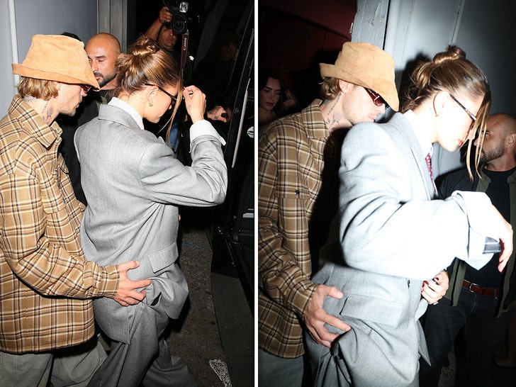 Justin Bieber Photographed Grabbing Hailey’s Butt at Get together in L.A.