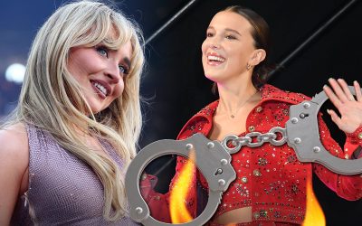 Sabrina Carpenter ‘Arrests’ Millie Bobby Brown for Being ‘Hot’ at Concert