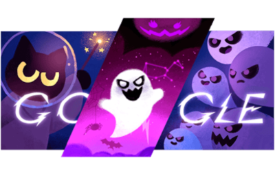 Halloween Google Doodle game has you fight ghosts as a cute, magical cat