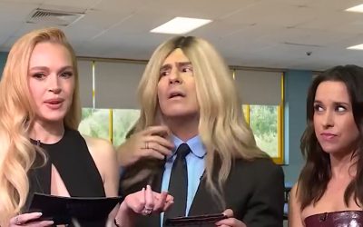 Mean Girls Scene Recreated by Lindsay Lohan and Lacey Chabert