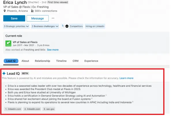 AI Assistance Tools Enhance LinkedIn Sales Navigator Experience