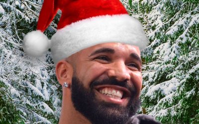 Drake’s Stunning Faux Fur Coat in Christmas Photos