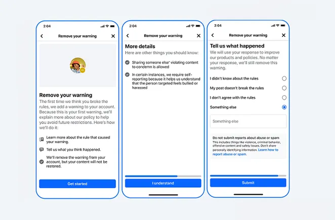 Penalty Avoidance Education for Instagram Creators by Meta