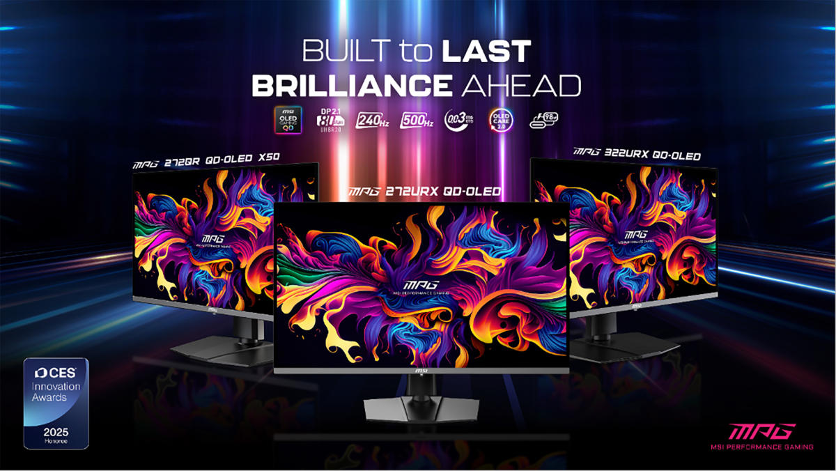 27-Inch 4K QD-OLED Gaming Monitor Unveiled by MSI at CES 2025