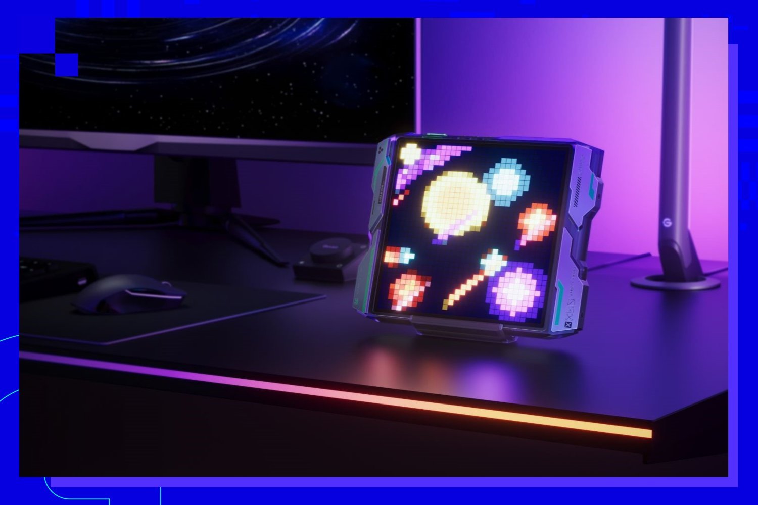 Customizable Pixel Art Lights for a Nostalgic Desk Decor