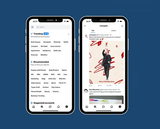 Trending Topics Added by Bluesky, Surpassing 25 Million Users