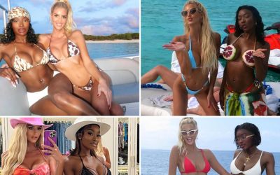 Emma Hernan & Chelsea Lazkani: Hot Galentine’s Day Bikinis!