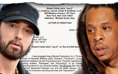 Renegade Contract of Jay-Z & Eminem Up for Auction
