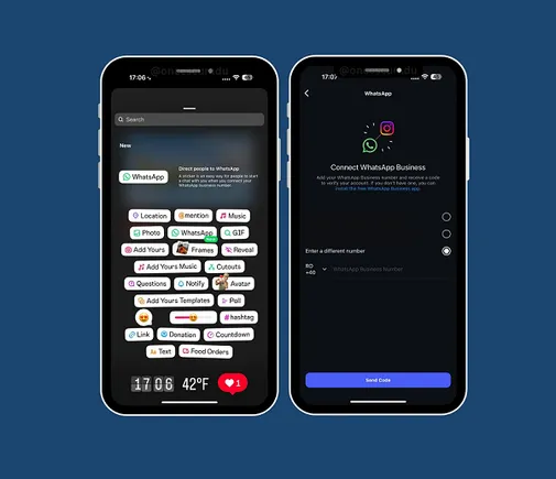 WhatsApp Connection Sticker Now Available on Instagram Stories