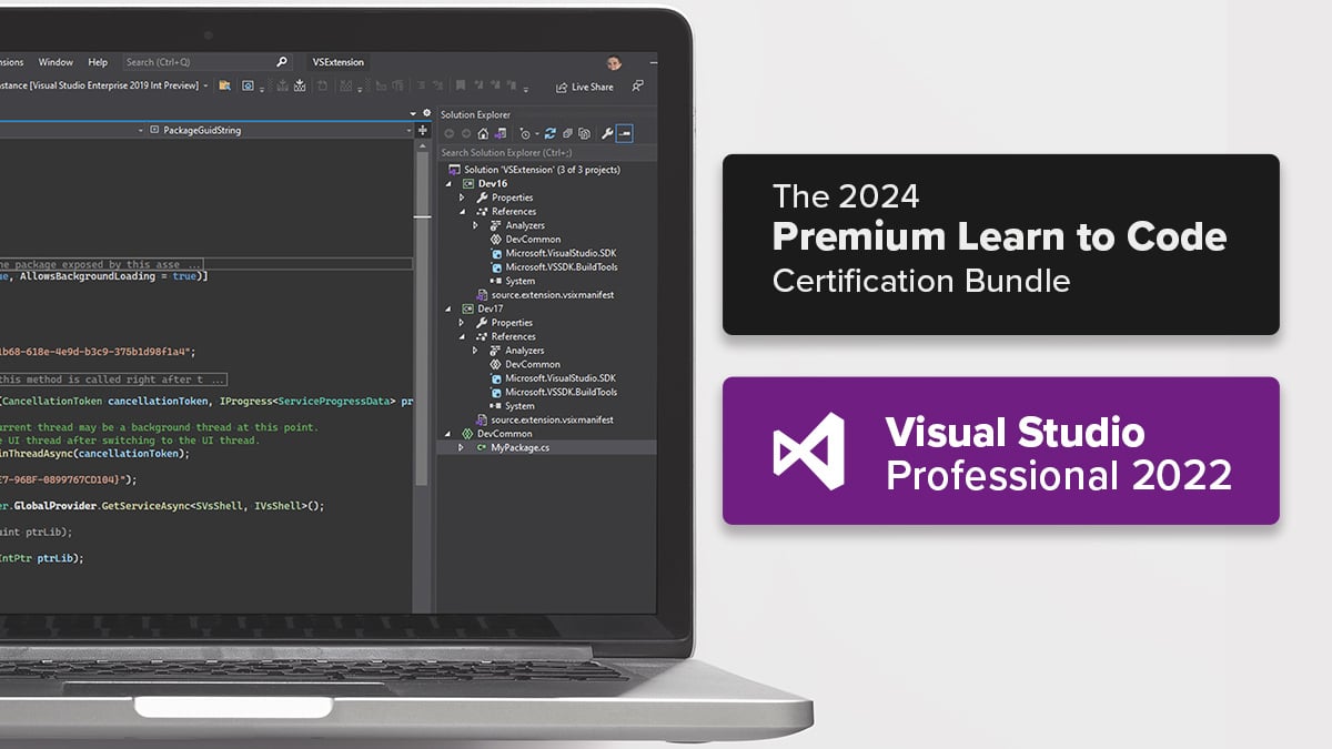 Kickstart Your Coding Career: 15 Courses with Visual Studio for A