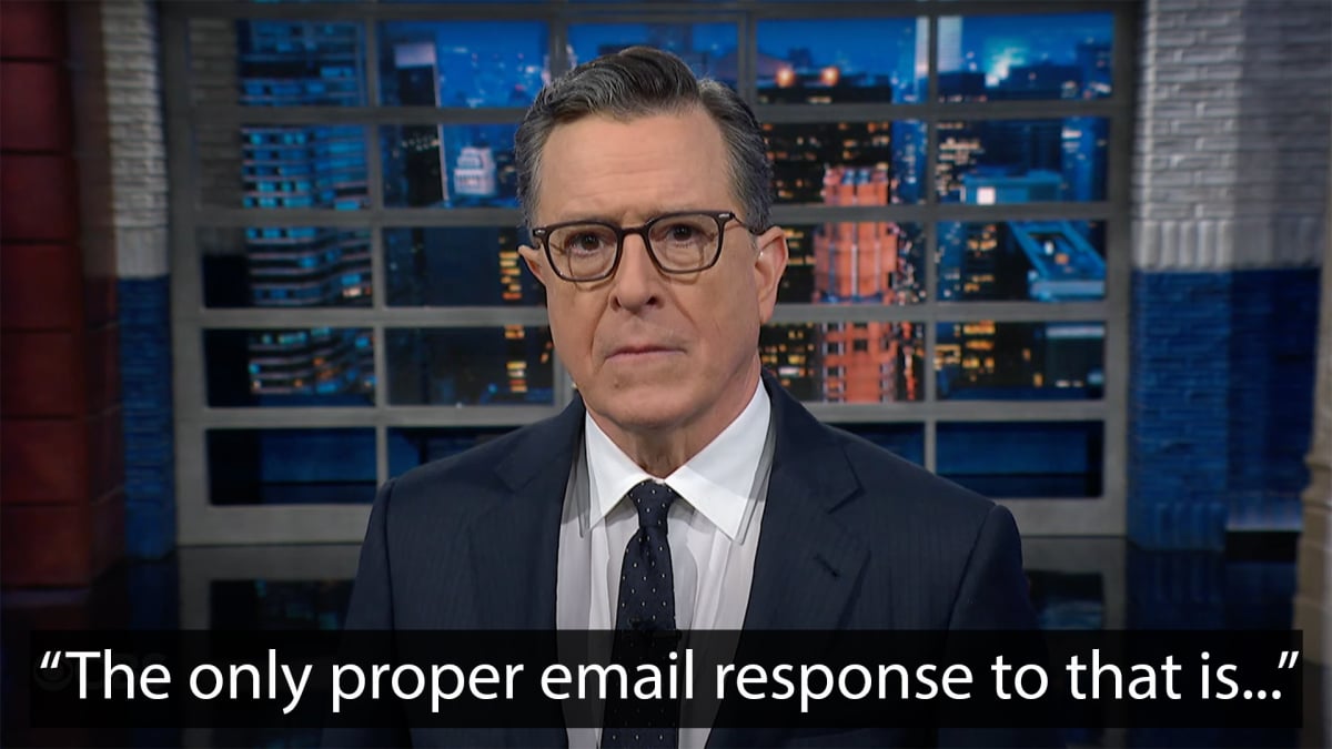 Elon Musk’s DOGE Email: Stephen Colbert’s Blunt Response