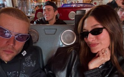 Justin Bieber and Hailey Visit Disneyland with Kid Laroi