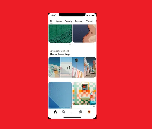 New Feed Module Display Unveiled by Pinterest