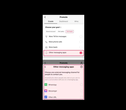 Drive Leads to Other Messaging Apps with TikTok’s New Feature