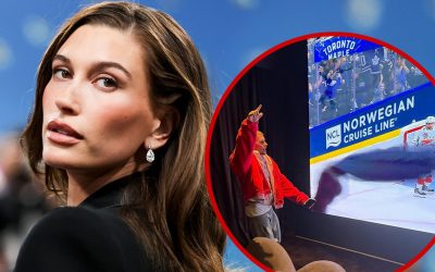 Justin Bieber at NHL Game While Hailey Steals Met Gala Spotlight