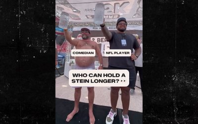 Bert Kreischer Triumphs Over NFL Players in Stein Holding Challenge