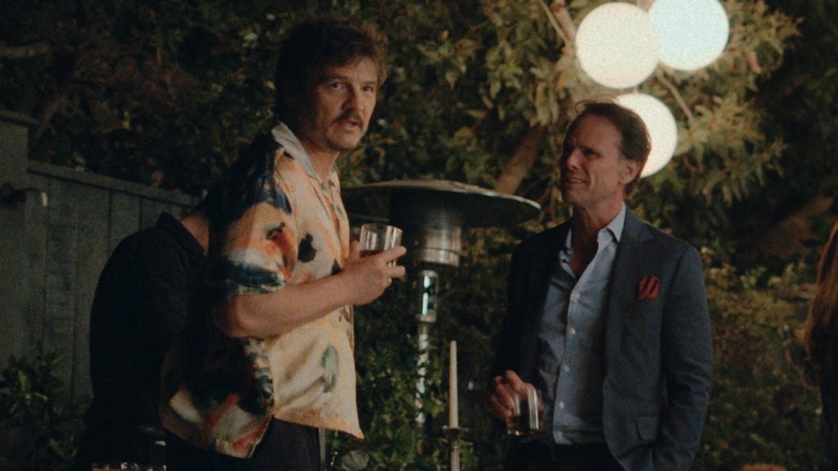 Pedro Pascal Shmoozed by Walton Goggins in Exclusive Clip from ‘The Uninvited’