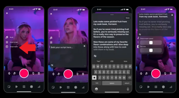 Teleprompter Tool Enhances Edits on Instagram