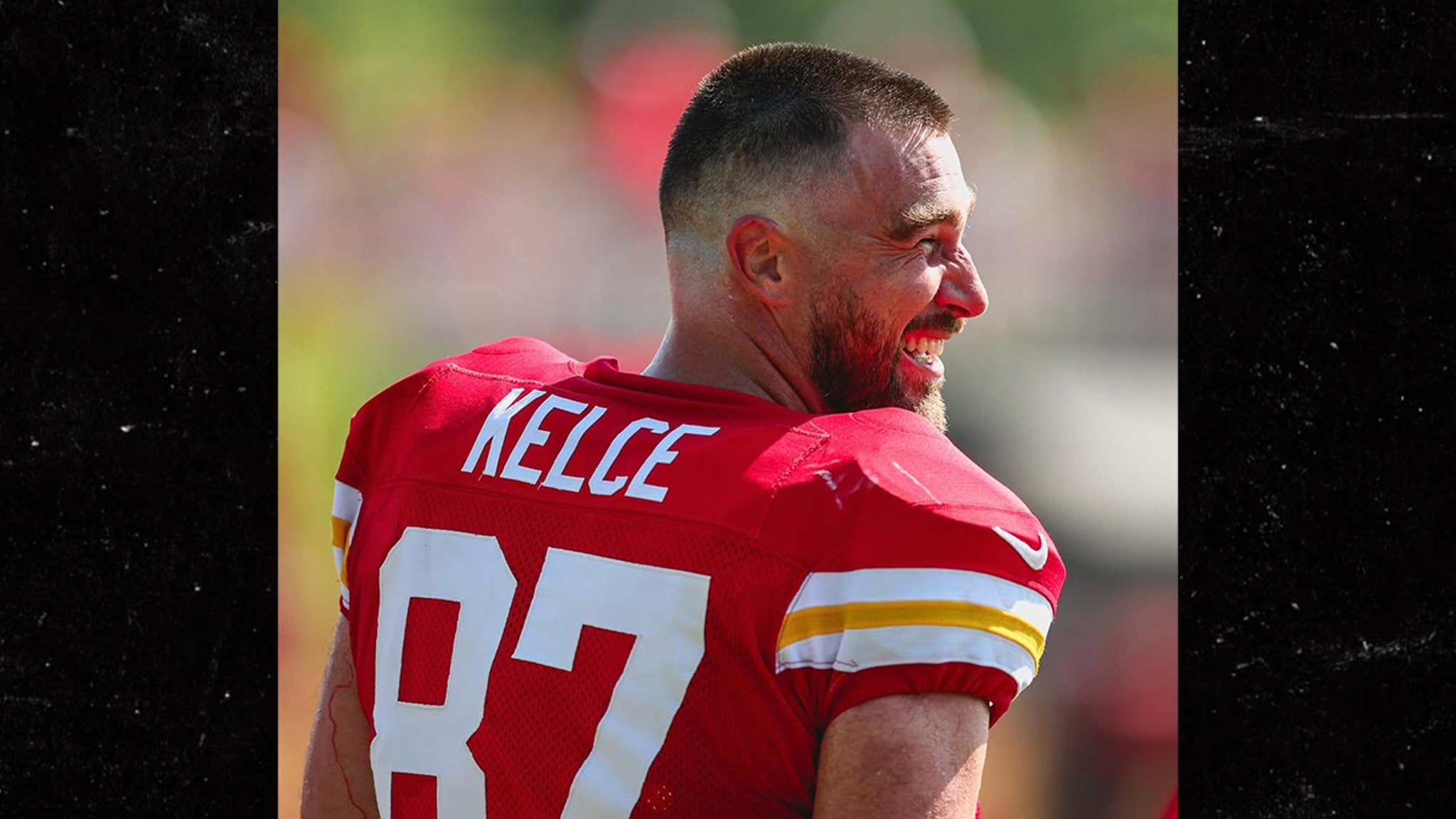 Travis Kelce Shaves Long Hair Ahead of NFL Season