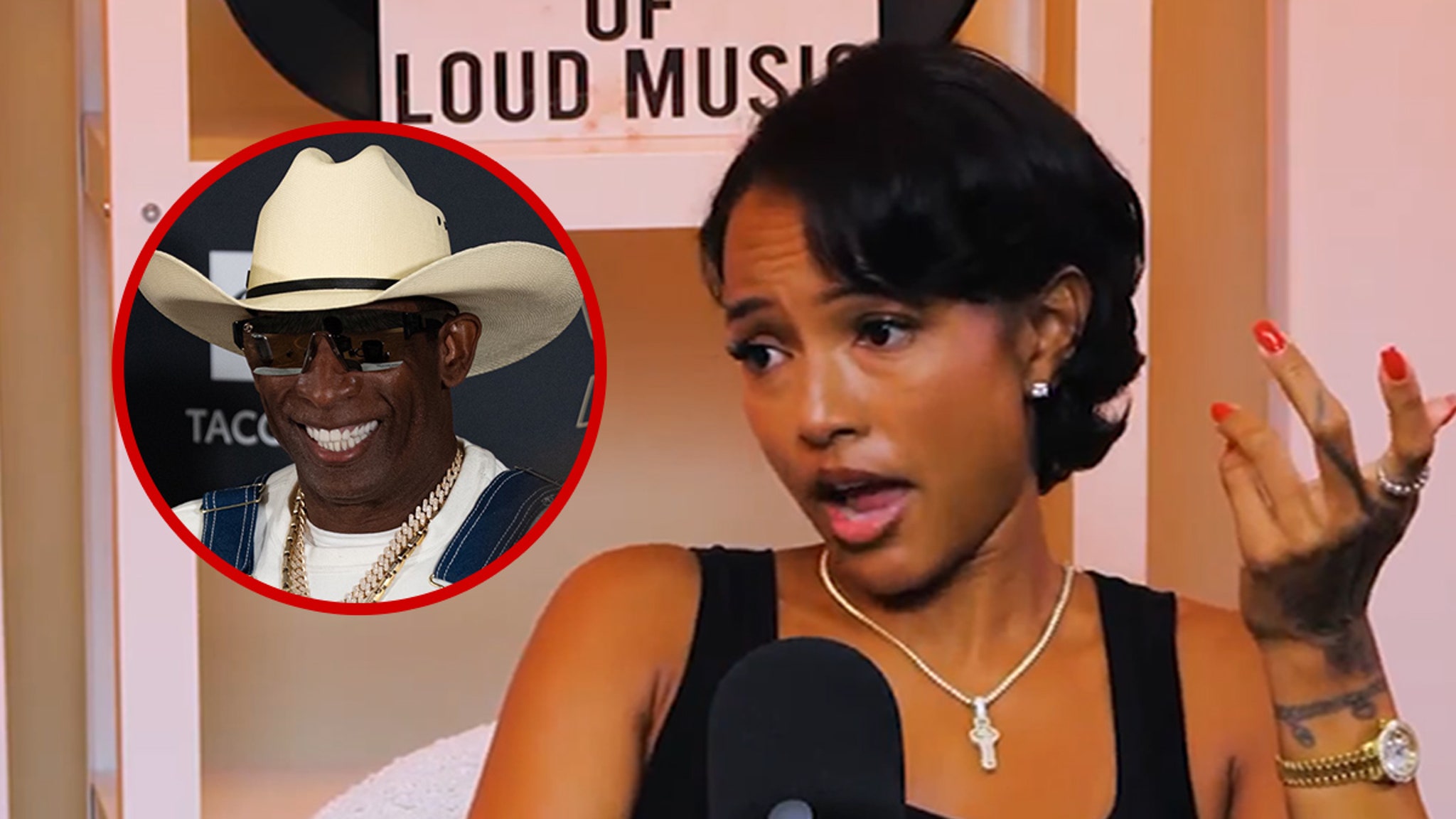 Karrueche Tran Enjoys Fun Dates with Deion Sanders