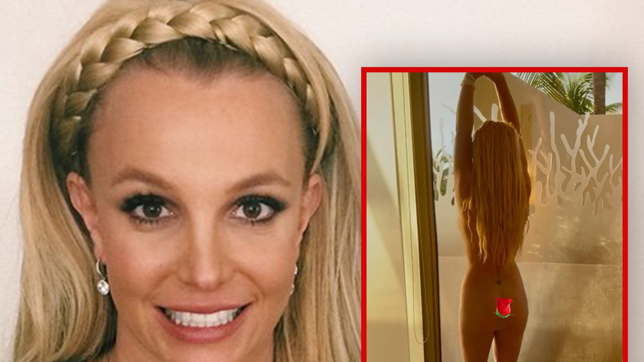 Nude Pose by Britney Spears During Vacation