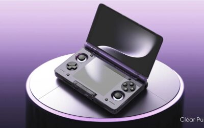 Nintendo DS-Style Handheld in Classic Game Boy Color Purple