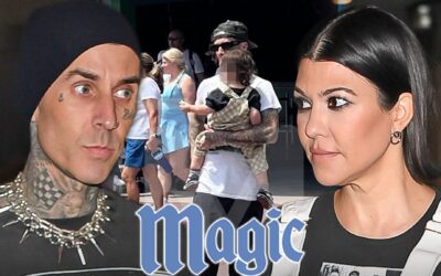 Travis Barker Enjoys Family Time with Son Rocky at Magic Kingdom