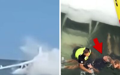 Plane Crashes into Atlantic Ocean in Dramatic Video