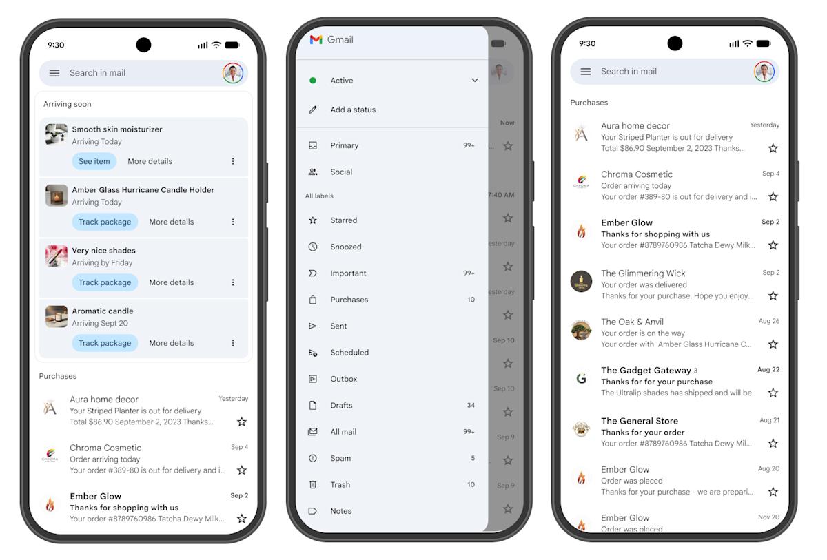 Gmail Introduces New Tab for Filtering Your Purchases
