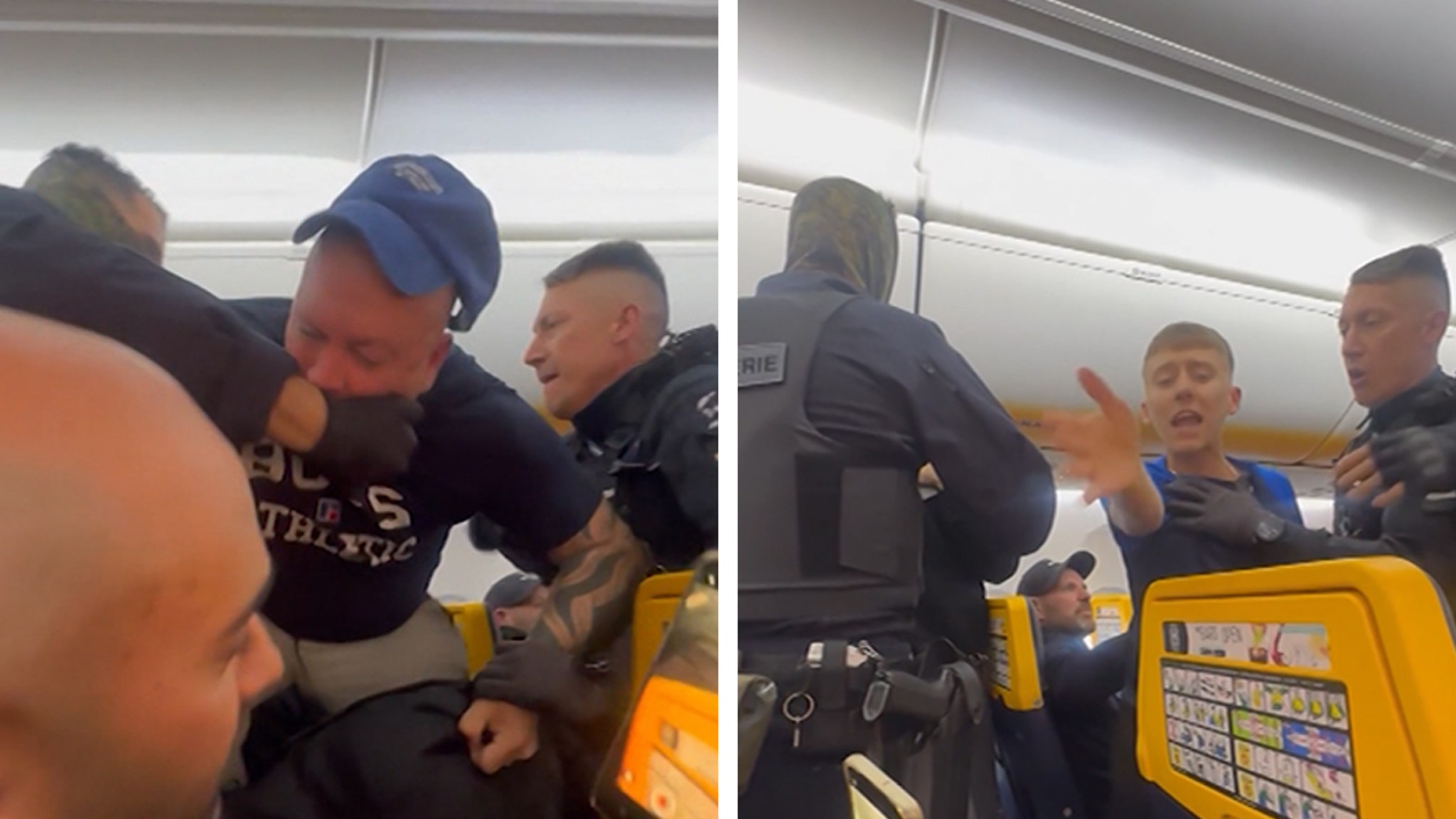 Ryanair Passengers Removed from Flight Amidst Mock Arrest Video