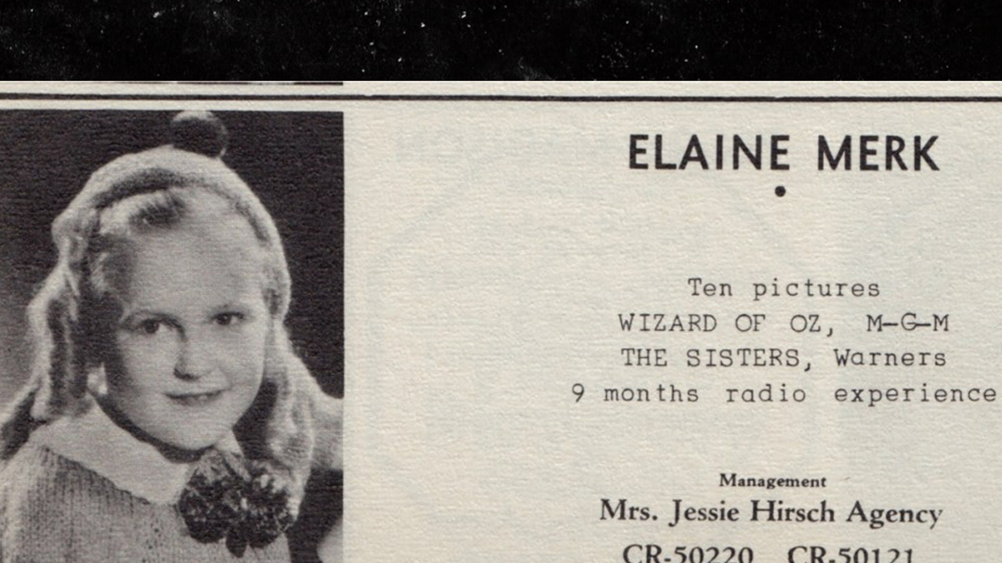 Munchkin Elaine Merk Binder from ‘The Wizard of Oz’ Dies at 94