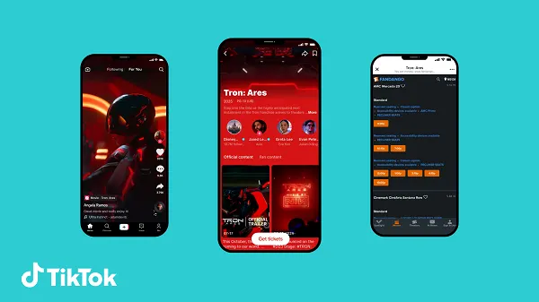 Movie Ticket Sales In-App on TikTok, Powered by Fandango