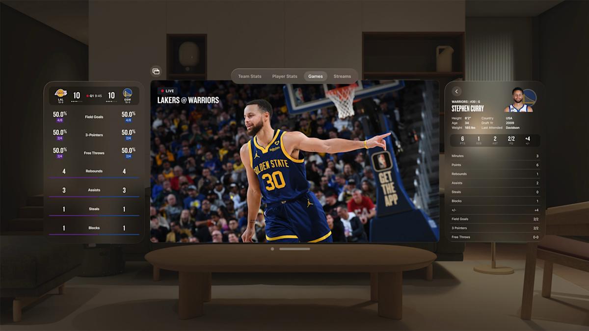 Live NBA Games Coming to Vision Pro in 2026 by Apple