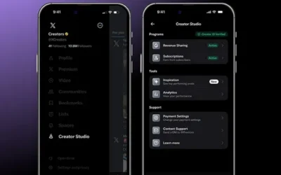 New Creator Studio Hub on Mobile by X