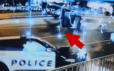Cop Car Hits Pedestrian in Crosswalk: Shocking L.A. Footage