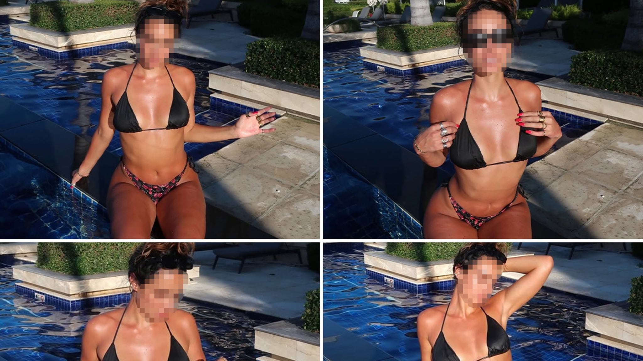 DJ Bikini Babe Poses Poolside for a Fun Guessing Game!