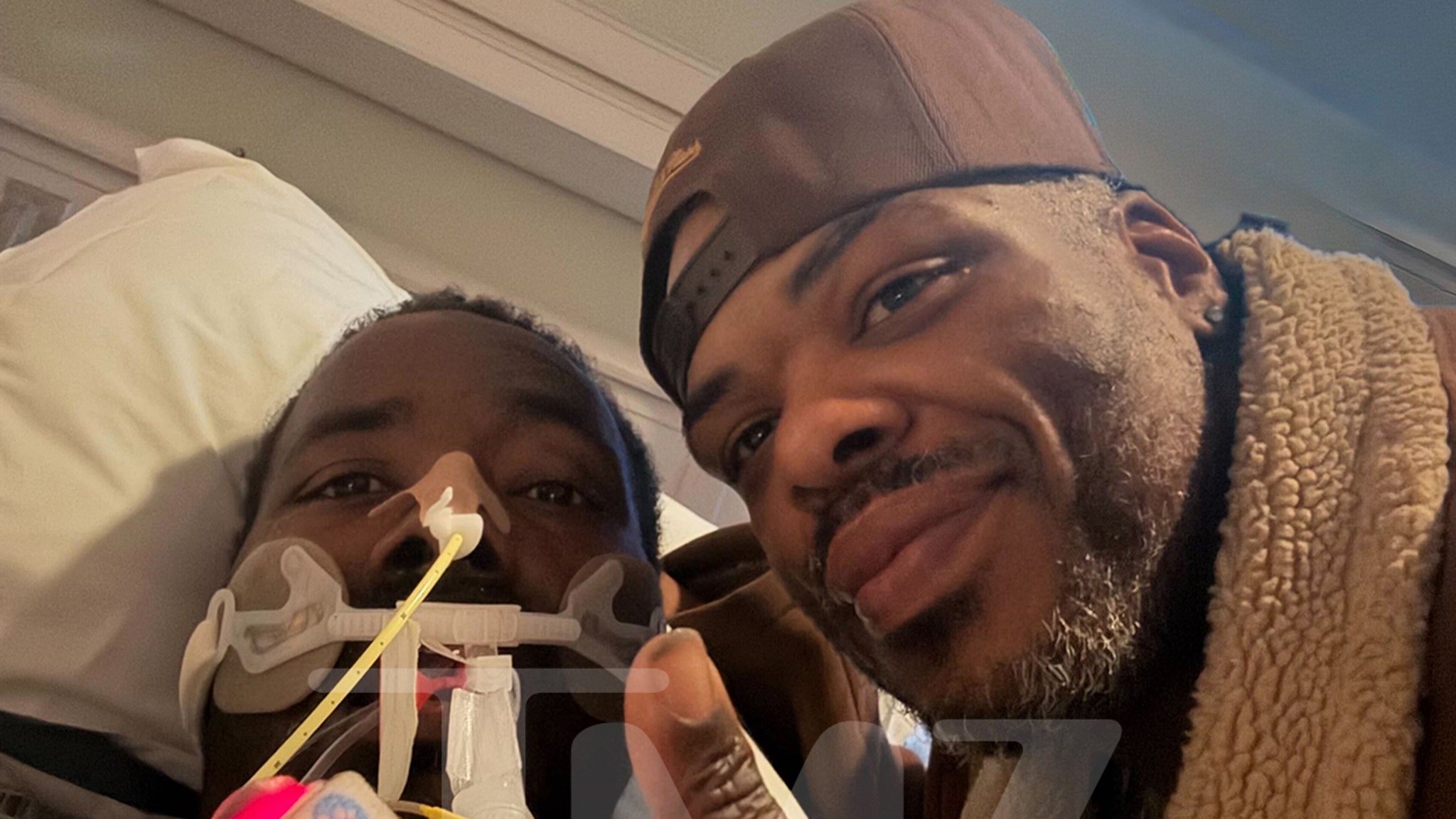 Quinton Aaron Shares First Photo After Spinal Stroke Hospitalization