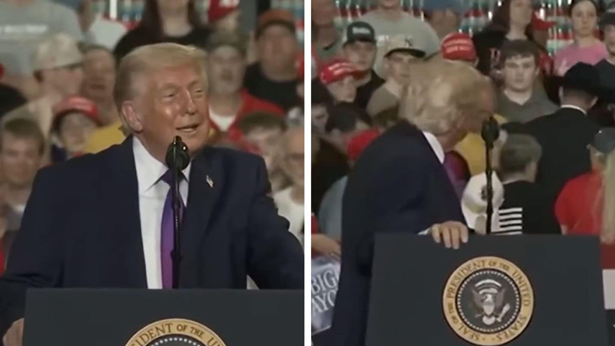 Dr. Oz Aids Woman Who Collapsed During Trump Speech