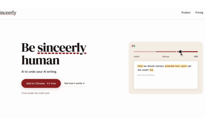 Sinceerly: An AI Tool for Authentic Writing