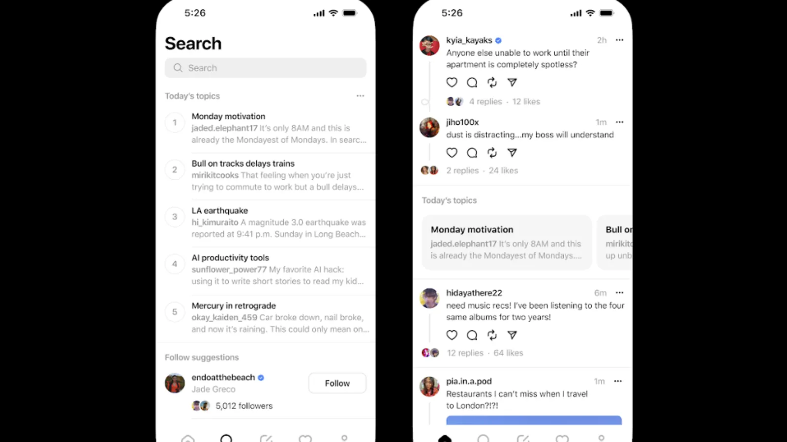 Trending Topic Summaries Expanded by Threads to New Regions