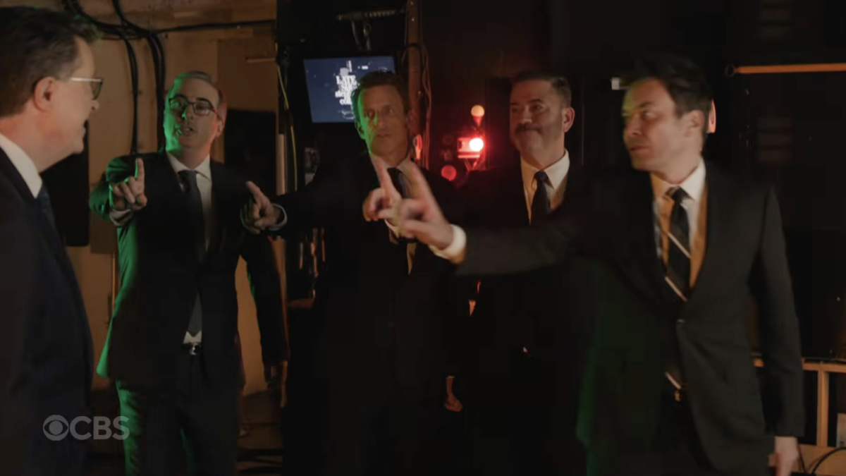 Stephen Colbert Battles a Show-Ending Wormhole with Late Night Hosts