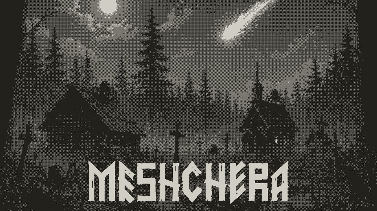 Meshchera: An Atmospheric Haunted Marsh Match-Three Game for Playdate